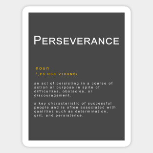 Motivational Word: Perseverance Magnet